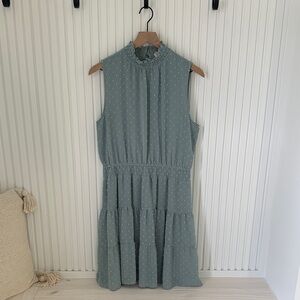 Elegant Sleeveless Green Dress